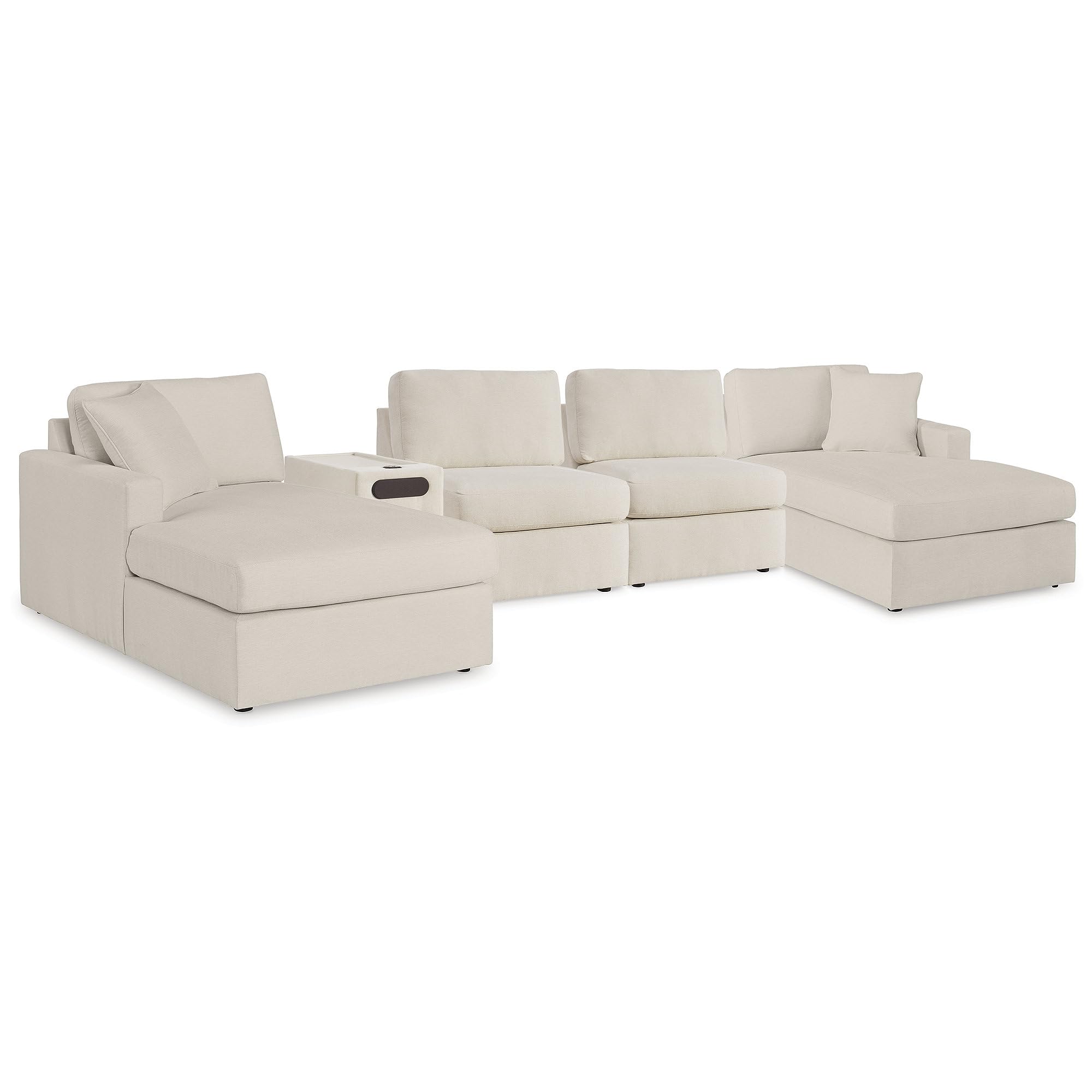 Signature Design by Ashley 5 Piece Modular Sectional with Audio Console