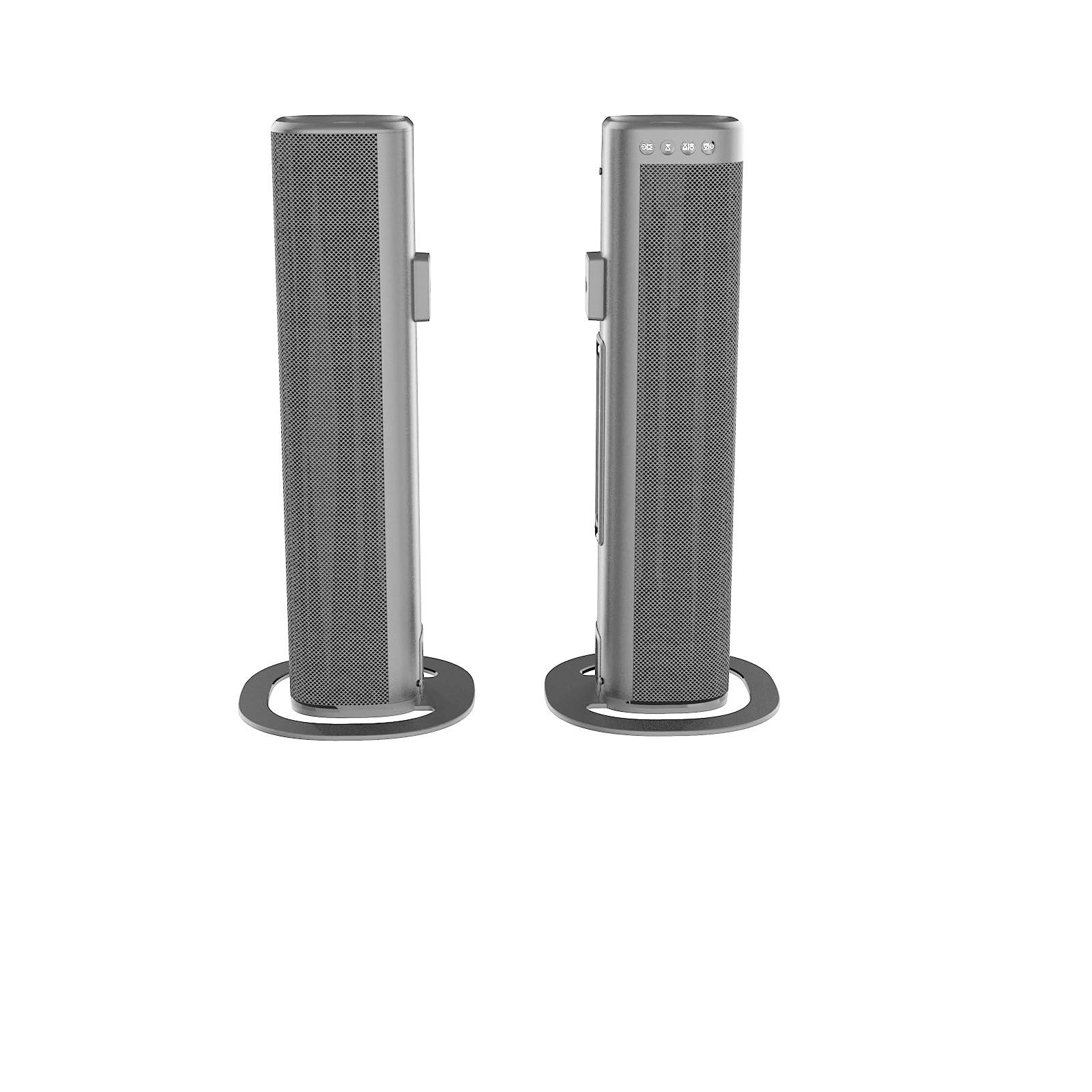 TOVZAIX Bluetooth Sound Bar for Smart TV, 100W Home Theater Speaker withARC, USB, Optical, 3 EQ Modes, Light Grey
