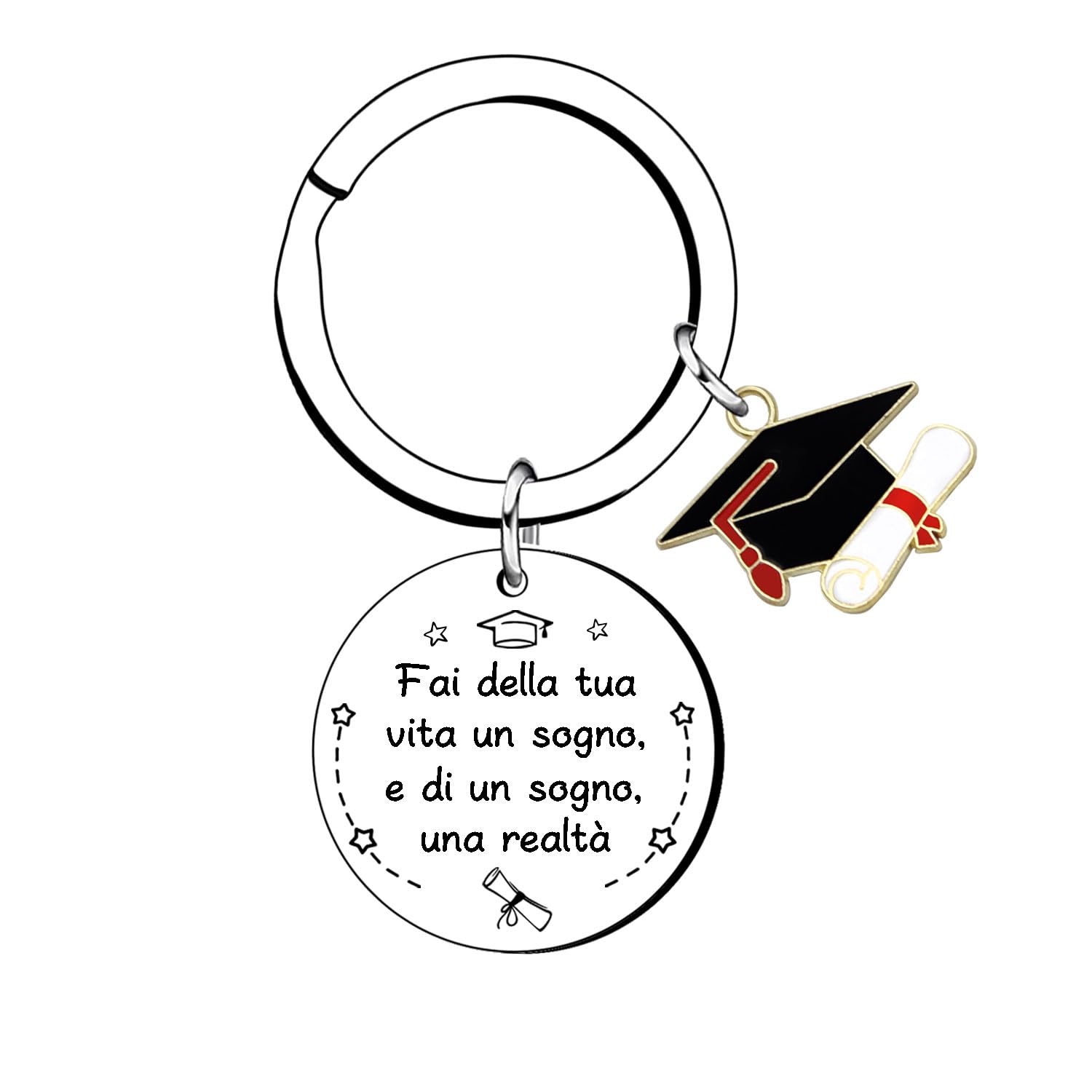 KJKJKJ 2024 Regali Laurea, Regalo Laurea,Portachiavi Regali Per La Laurea,Regali Laurea Portachiavi di Laurea per Scuole Medie, Scuole Primarie e università Regalo