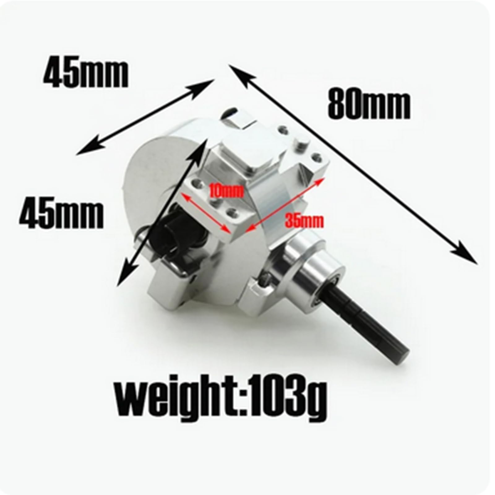 Boîte De Vitesses RC Pour Camion HSP 94108/94188 1/10 – Différentiel Assemblé, Robuste Et Silencieux
