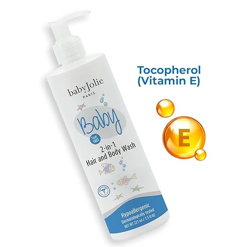 Miniatura 2 de Baby Jolie Gel de baño para bebés, gel de baño y cabello para niños y recién nacidos 2 en 1, champú + jabón, 7.5 onzas, 7.5 fl oz (1)