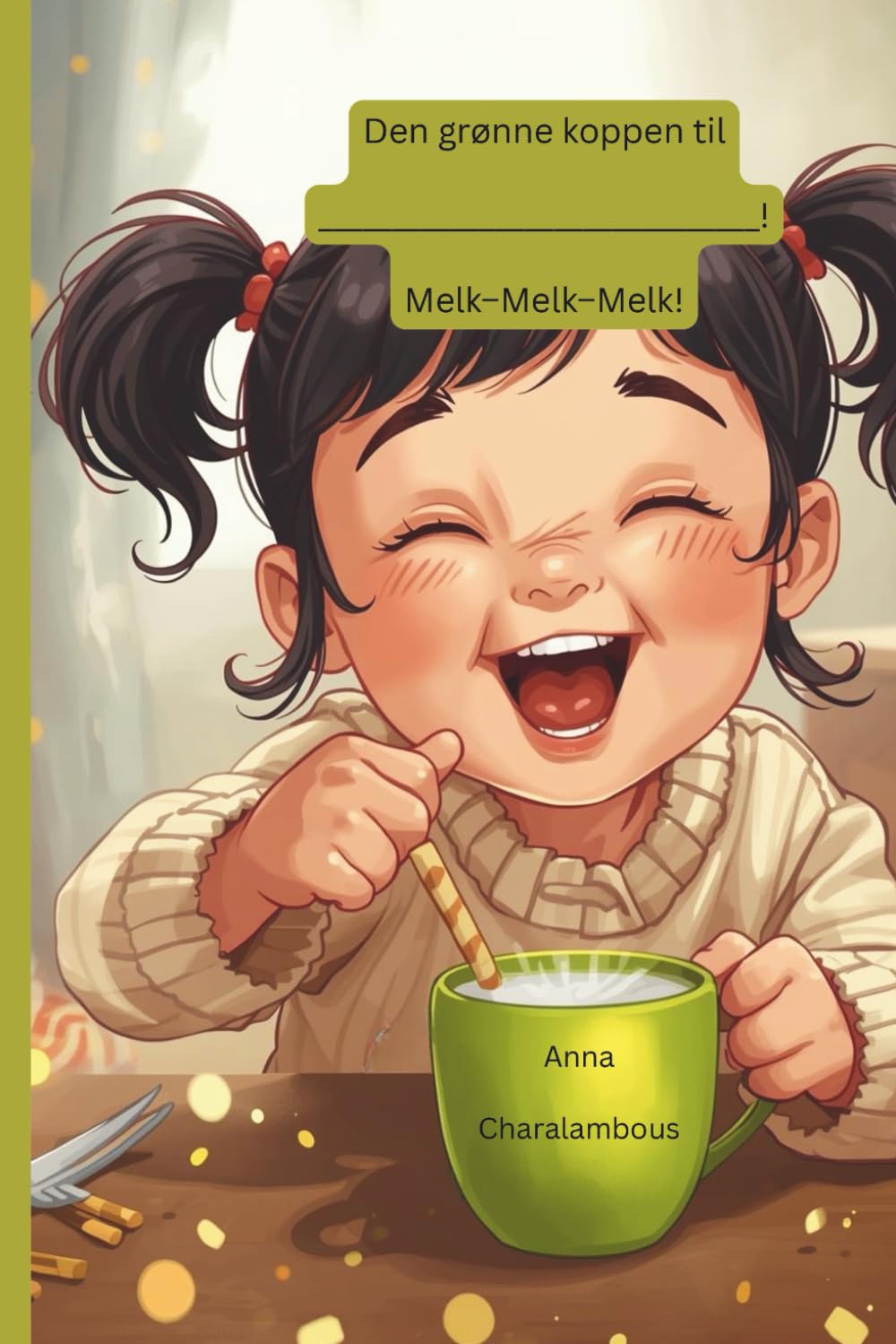 Den grønne koppen til ______! Melk–Melk–Melk!