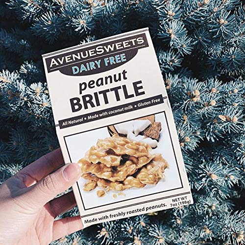 Avenuesweets - Handcrafted Old Fashioned Dairy Free Vegan Nut Brittle - 3 X 7 Oz Boxes - Peanut #TOP2