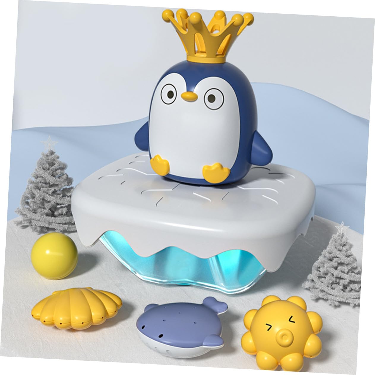 Juguete de Baño de Pingüino Eléctrico Rociado, 1 Juego Abs