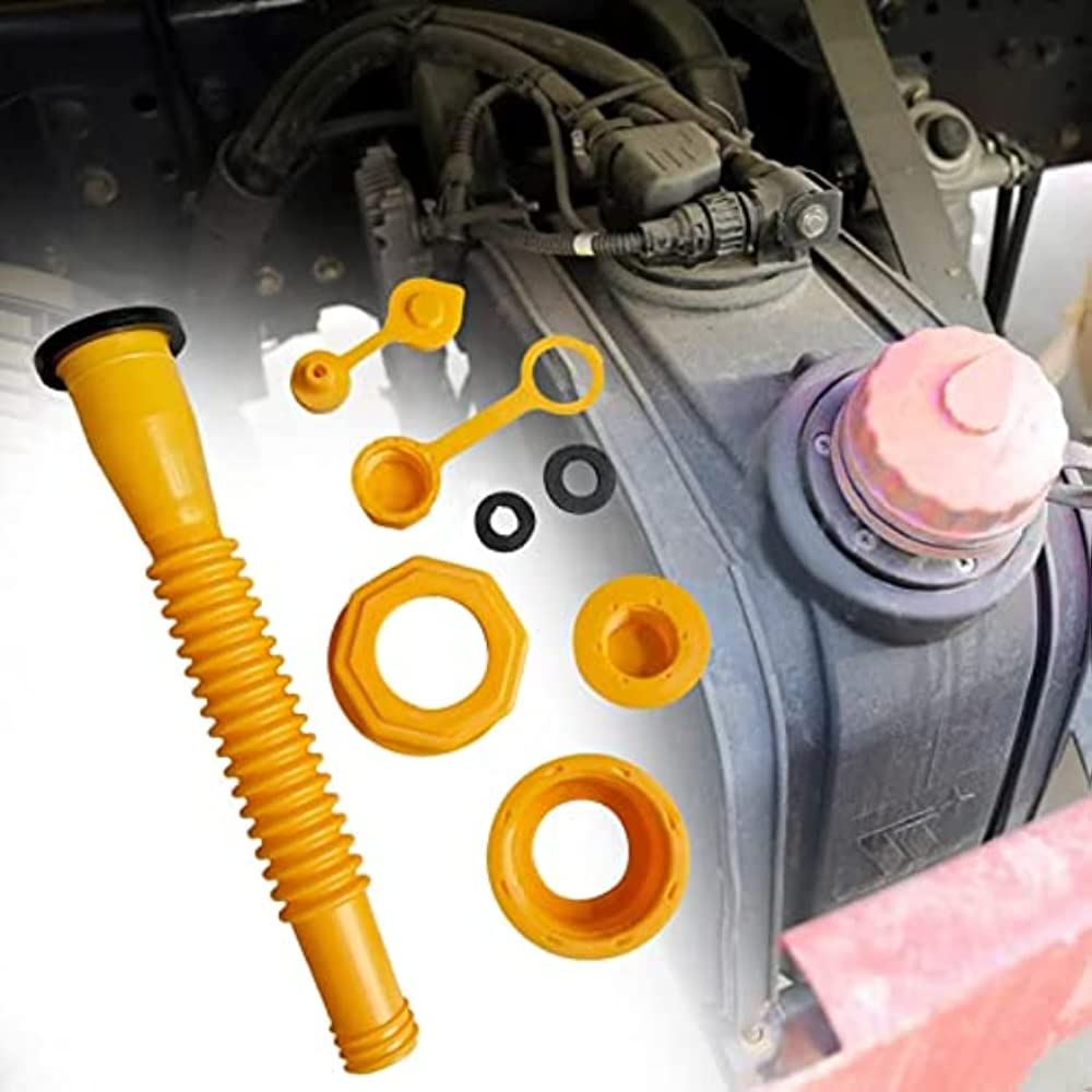 Beccuccio Di Ricambio Per Bombolette Gas, 6 Ugelli Vecchio Stile Con Tubo Flessibile, Per Lattine 1-10 Galloni, Con Tappi E Guarnizioni