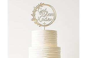 Personalized Baptism Cake Topper Christening Cake Topper