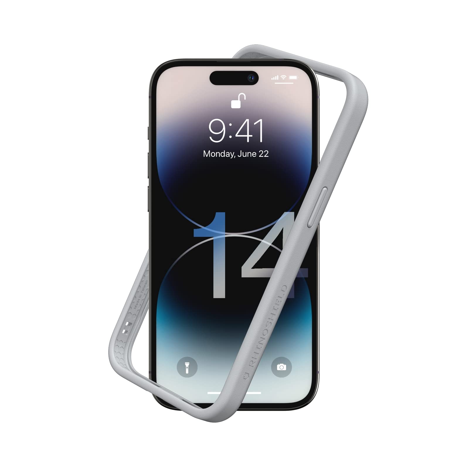 RhinoShield Bumper Case Compatible with [iPhone 14 Pro] | CrashGuard NX - Shock Absorbent Slim Design Protective Cover 3.5M / 11ft Drop Protection -