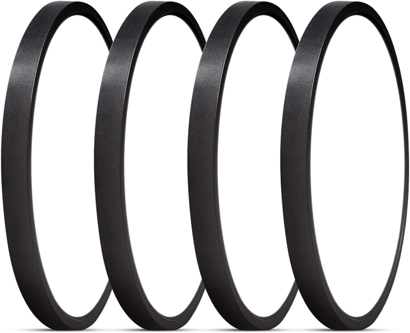 ocioc4 Pack 12inch LED Flush Mount Ceiling Light Black, 5000K, Ultra Thin Round Lighting Fixture Ceiling Lights for Bedroom, Office, Hallway, Kitchen, Stairwells 24W