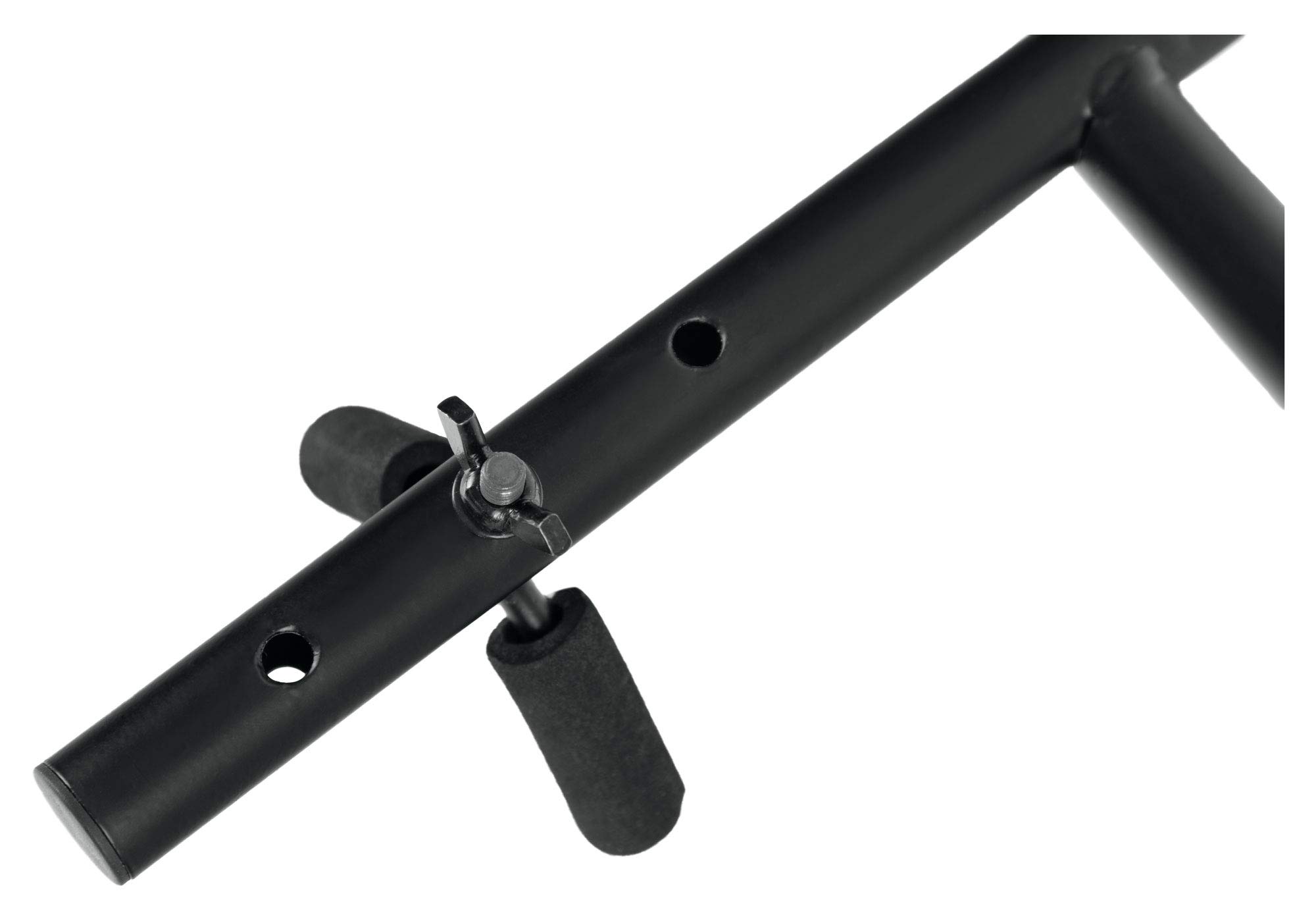 Classic Cantabile AS-21 Soporte de Pared para Saxofón - Para Saxofones Alto y Tenor - Para Montaje en Pared - Negro