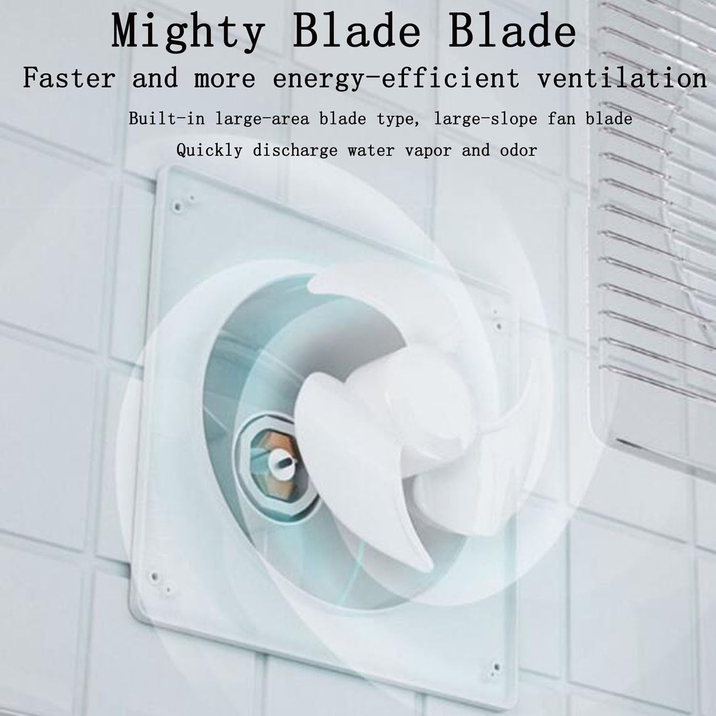 Aspiratore Bagno,Ventola Aspirazione con Valvola di Ritegno Automatica,Basso Consumo Energetico 15W,Estrattore Aria Silenzioso per Cucina,Lavanderia,Garage,Impermeabile,4 Inches