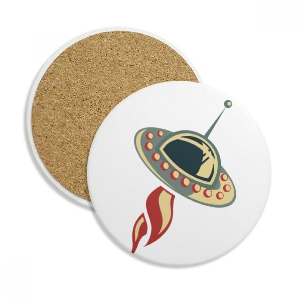 Tasse porte de pierre absorbant coaster céramique contre taches eau alien