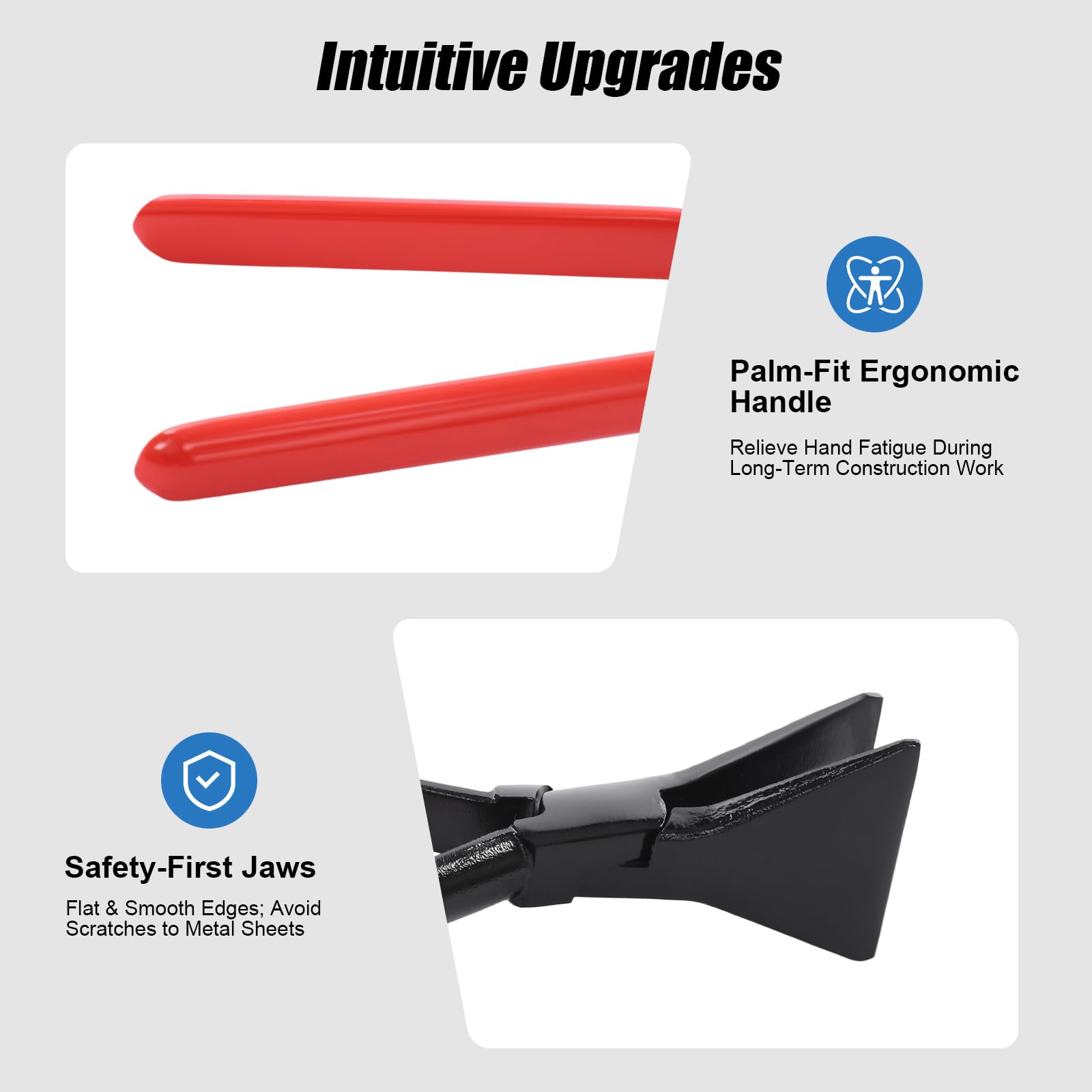 Lot de 3 pinces pliantes en acier au carbone pour travaux de métaux