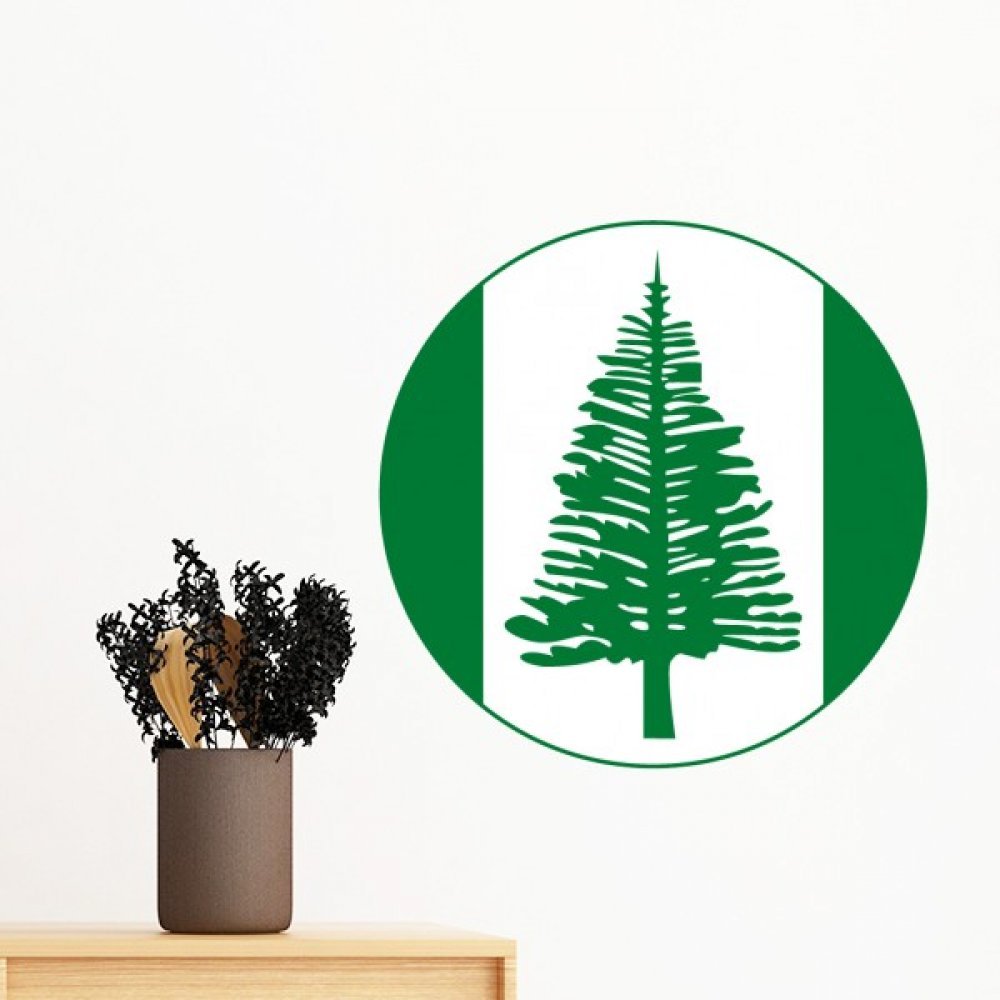 Sticker mural amovible Norfolk 40cm pour décorer sans abîmer la peinture