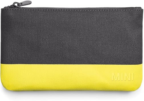 MINI Small Color Block Pouch Grey/Lemon