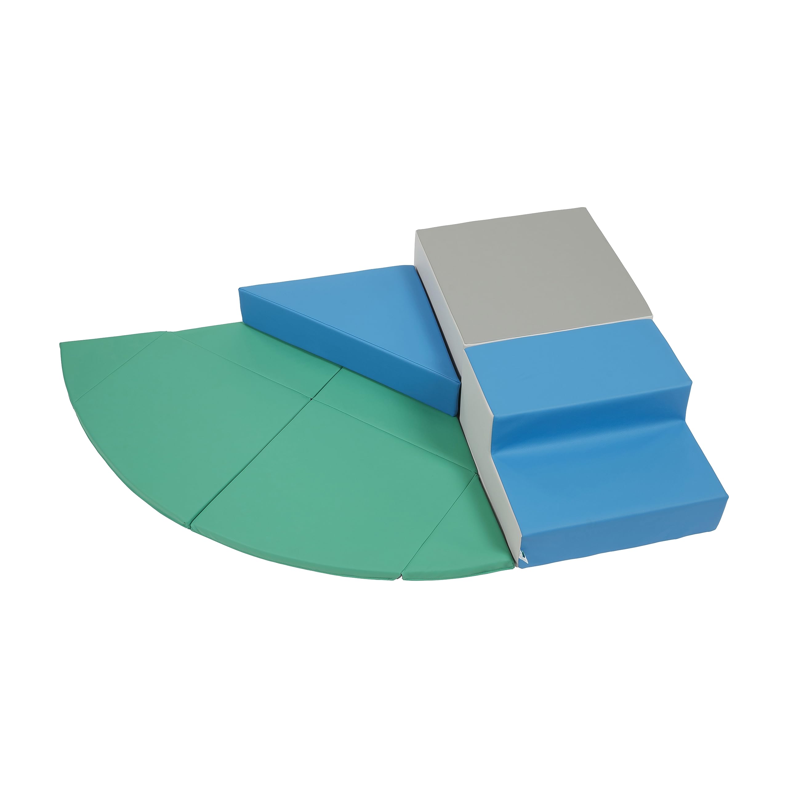 ECR4Kids SoftZone Adventurer's Summit Step, Corner Climber, Contemporary, 4-Piece