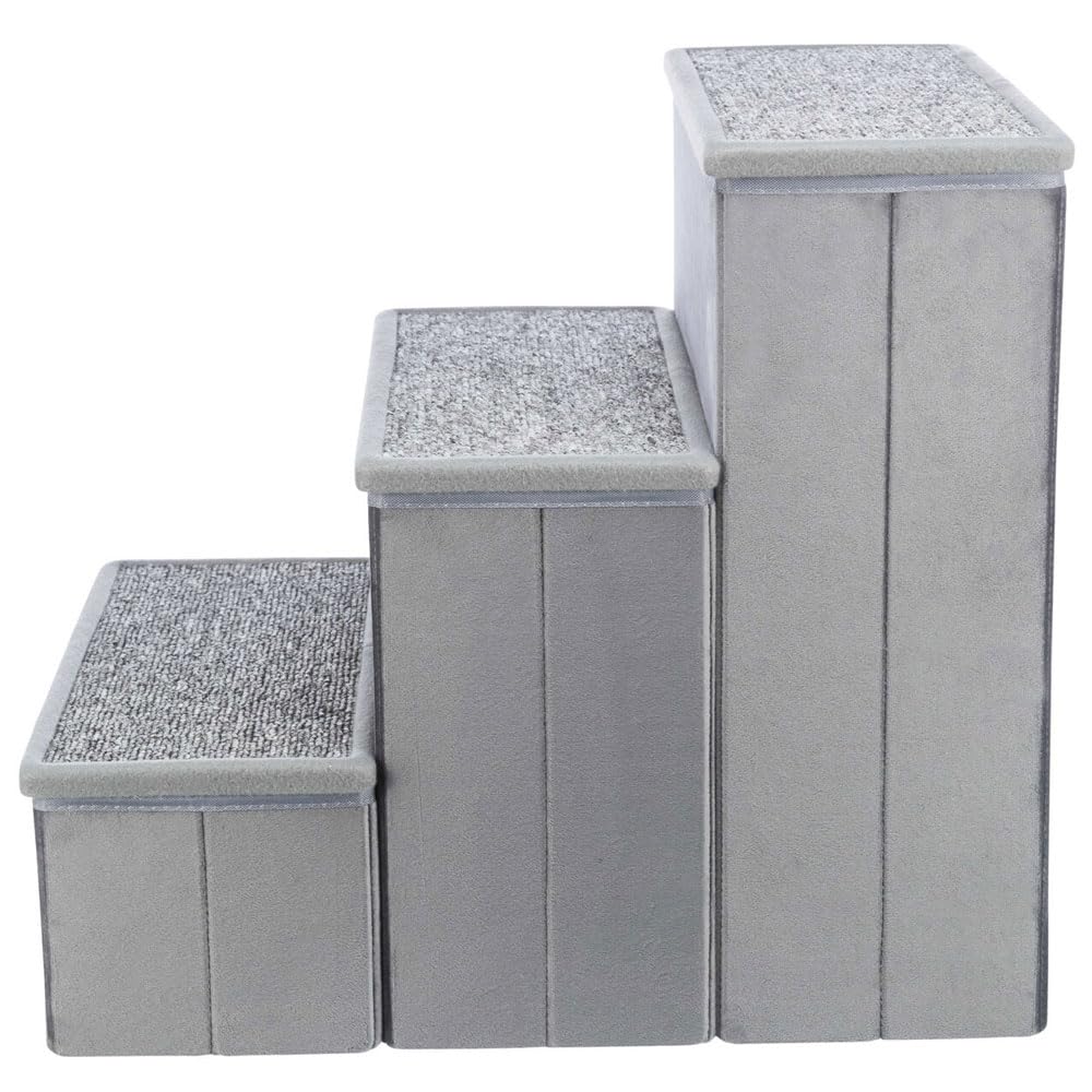 Trixie Escalera con Espacio de Almacenamiento, 34 × 45 × 50 cm, Gris