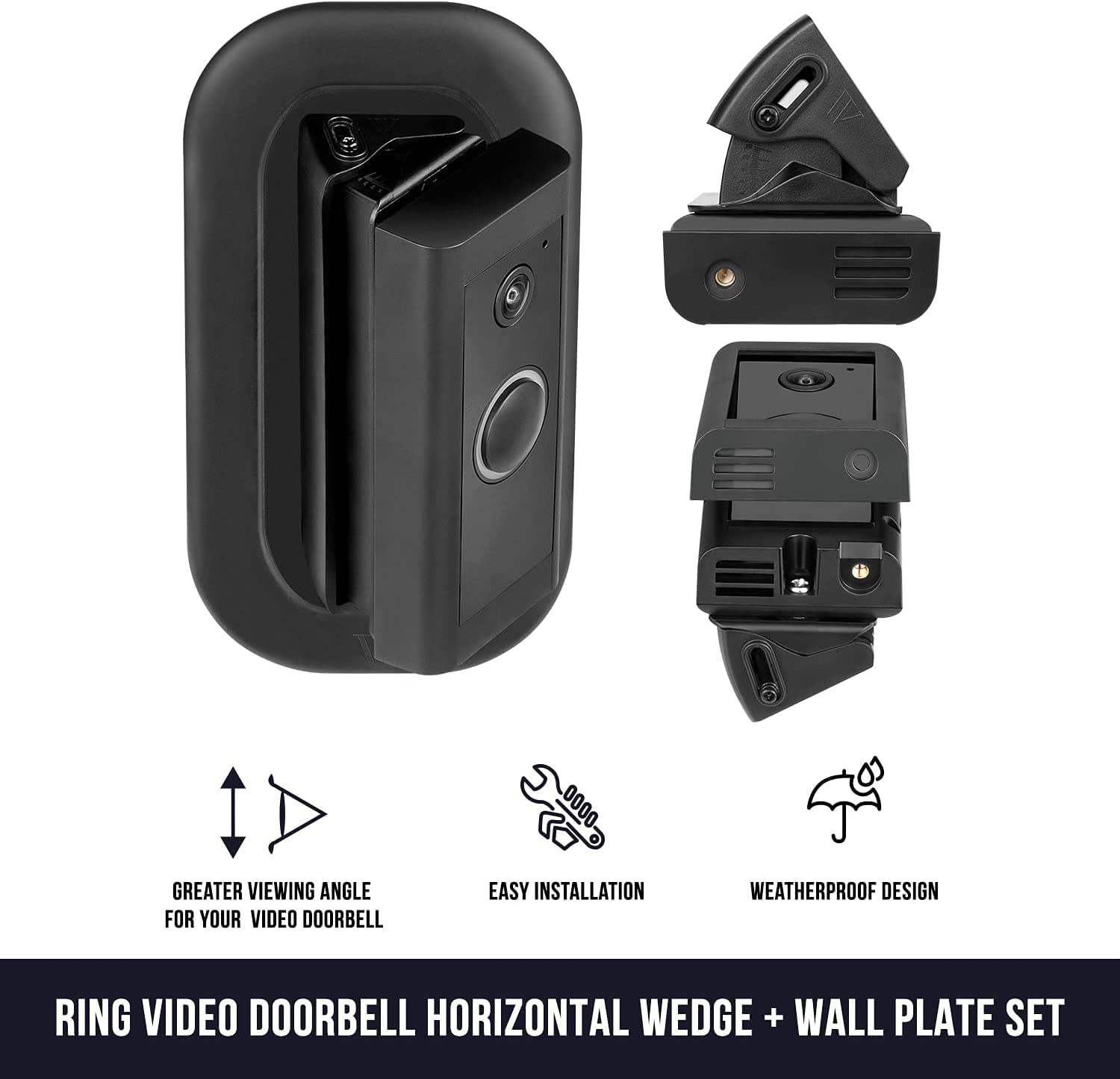 HOT Doorbell Corner Mount Ring Corner Kit Corner Kit Wall Mount