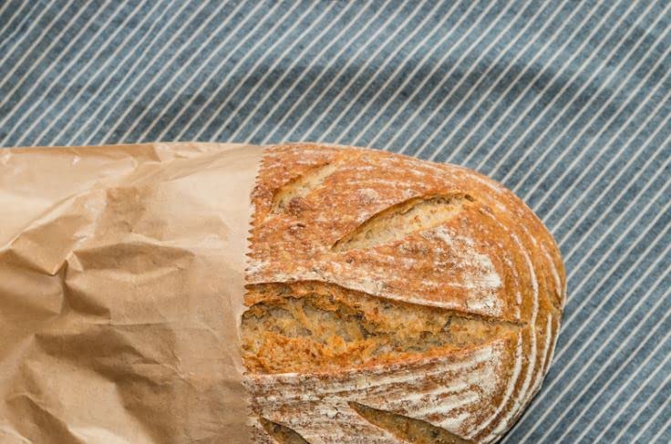 BALSAT Bolsa Papel Kraft Panaderia Varios Tamaños, Impresa con estampado Generico de Panaderia, Bolsas para panaderia (18x51 cm (2 Barras normales) x 1000 ud.)
