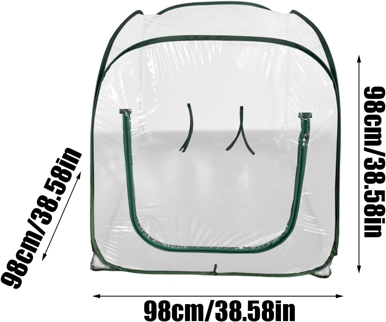 Outdoor Mini Greenhouse - Clear Foldable Plant Grow Tent, Small Greenhouse for Gardening Flowerpot Use, Transparent PVC Cover Material, Cold Frost Freeze Protection Shelter, Patio Balcony Backyard Flo