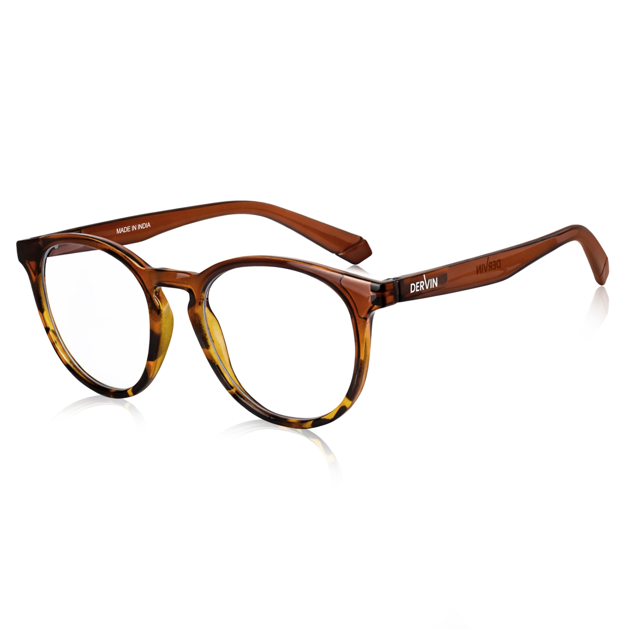Dervin Blue Light Blocking Eyeglasses for Men & Women | Zero Power, Anti-Glare, Retro Round Frame, UV Protection | Blue Cut Glasses for Computer/Tablet/Laptop/Mobile-image-30