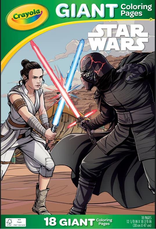 Crayola Pagine da colorare giganti, 32,4 x 49,5 cm (Star Wars)