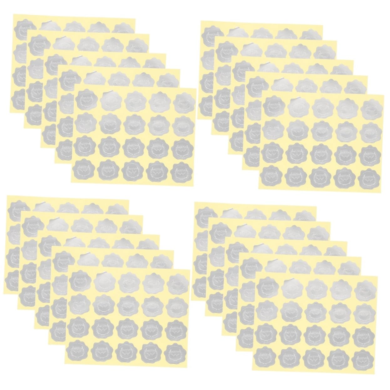 Lurrose 20fogli Adesivi Decorativi Per Etichette Adesive Per e Matrimoni Per Buste e Stickers Totali
