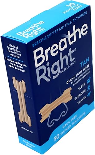 Miniatura 3 de Breathe Right Tiras nasales Original Tan Small/Medium 30 ea (Paquete de 4)