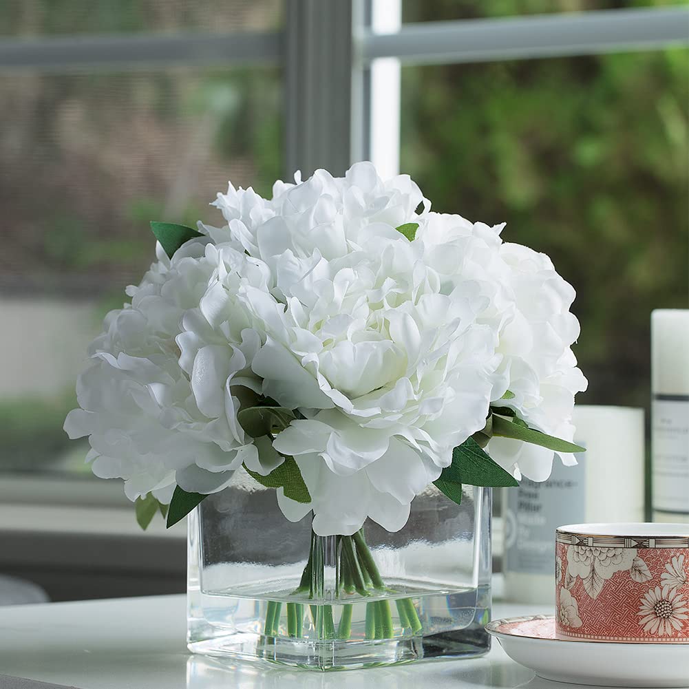 大輪の牡丹♦️華やかでモダンな花器♦️インテリアとしても♦️補償付　送料込 大輪の牡丹♦️華やかでモダンな花器♦️インテリアとしても♦️補償付