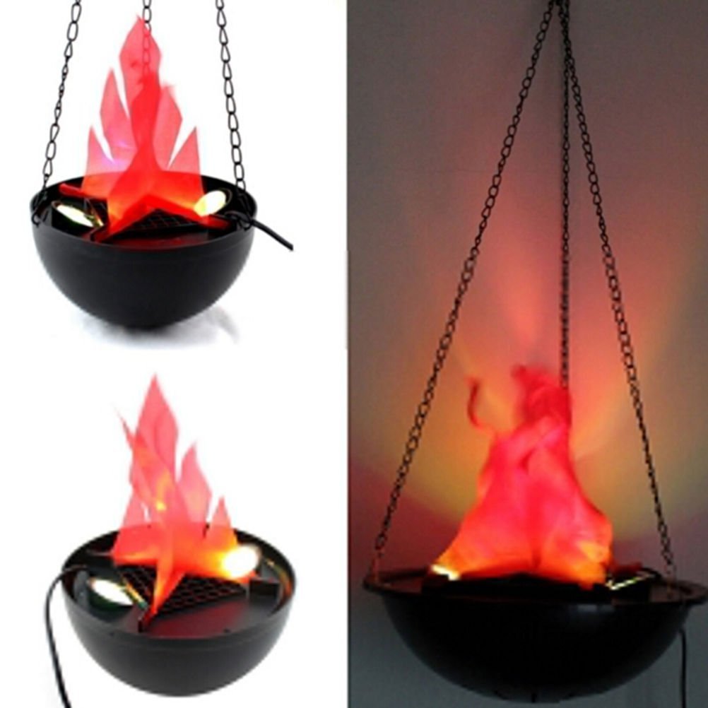 Shri Balaji Enterprises Flame Lamp Artificial Fire Hanging Light (Black)