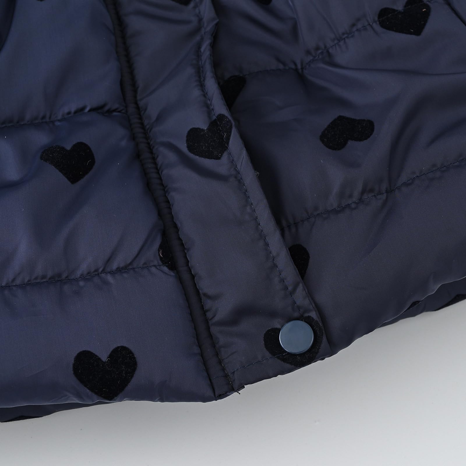 Manteau Long Hiver Fille 2-10 Ans Fashion Parka Veste Doublé Polaire Enfant Fille Chaude Avec Capuche Zippée épaisse Coton Confortable Mignon Coat Hooded Jacket