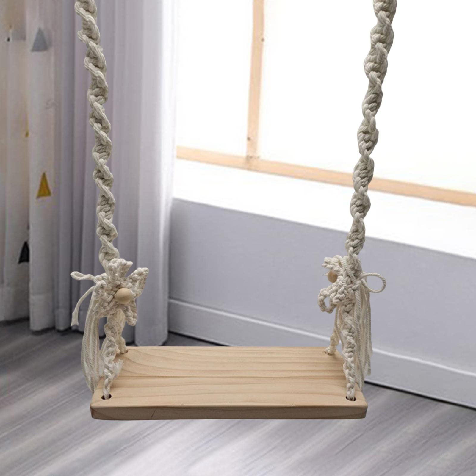 Columpio de Madera para Bebés, Ideal para Sesiones de Fotos de Recién Nacidos, C