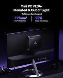 NiPoGi AM21 Mini PC ΑΜD Ryzen 7 8745HS(8C/16T, Max 4,9 GHz) 16Go DDR5 5600MHz(Max 96Go)+ 512Go M.2 NVMe SSD(Max 4 to) 4K Quad Affichage(USB4/HDMI 2.1/Type-C) WiFi 6/BT 5.2/Dual LAN pour Bureau Gamer - 9