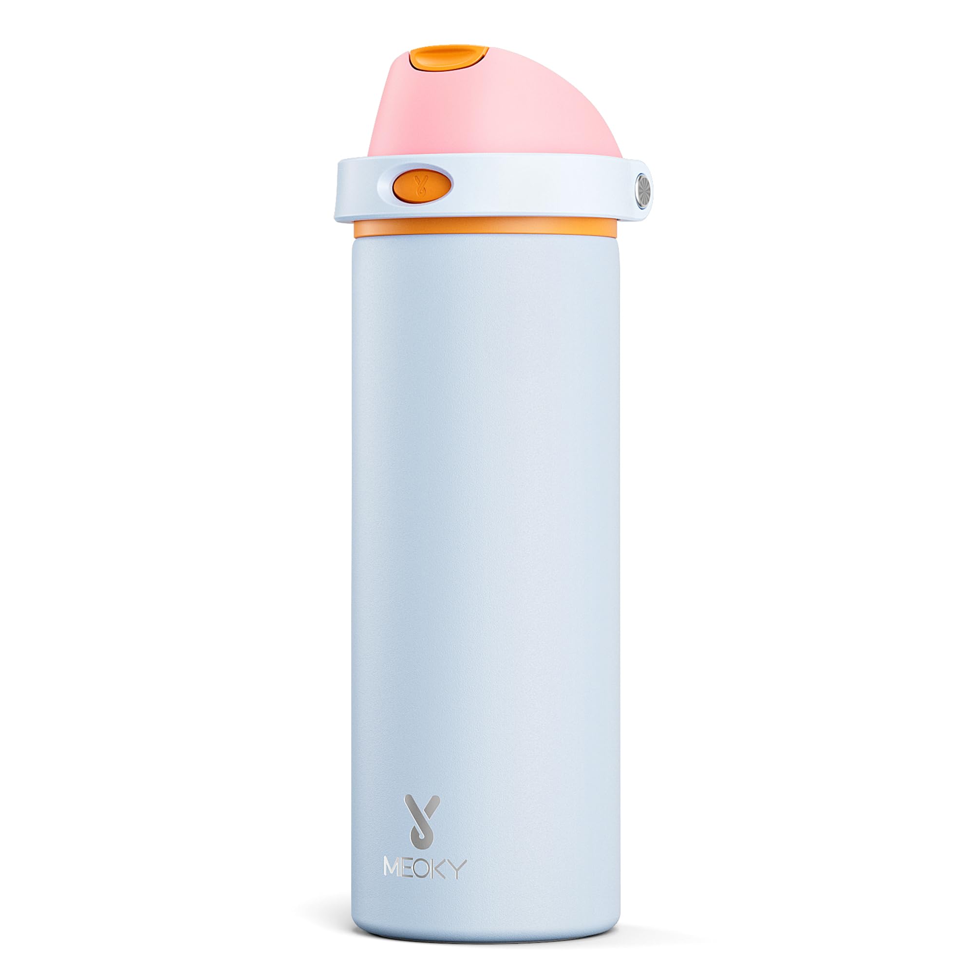 710ml Stainless Steel Water Bottle: Meoky Insulated Water Bottle with 2-in-1 Lid, Leak Proof, Cold for 24 Hours