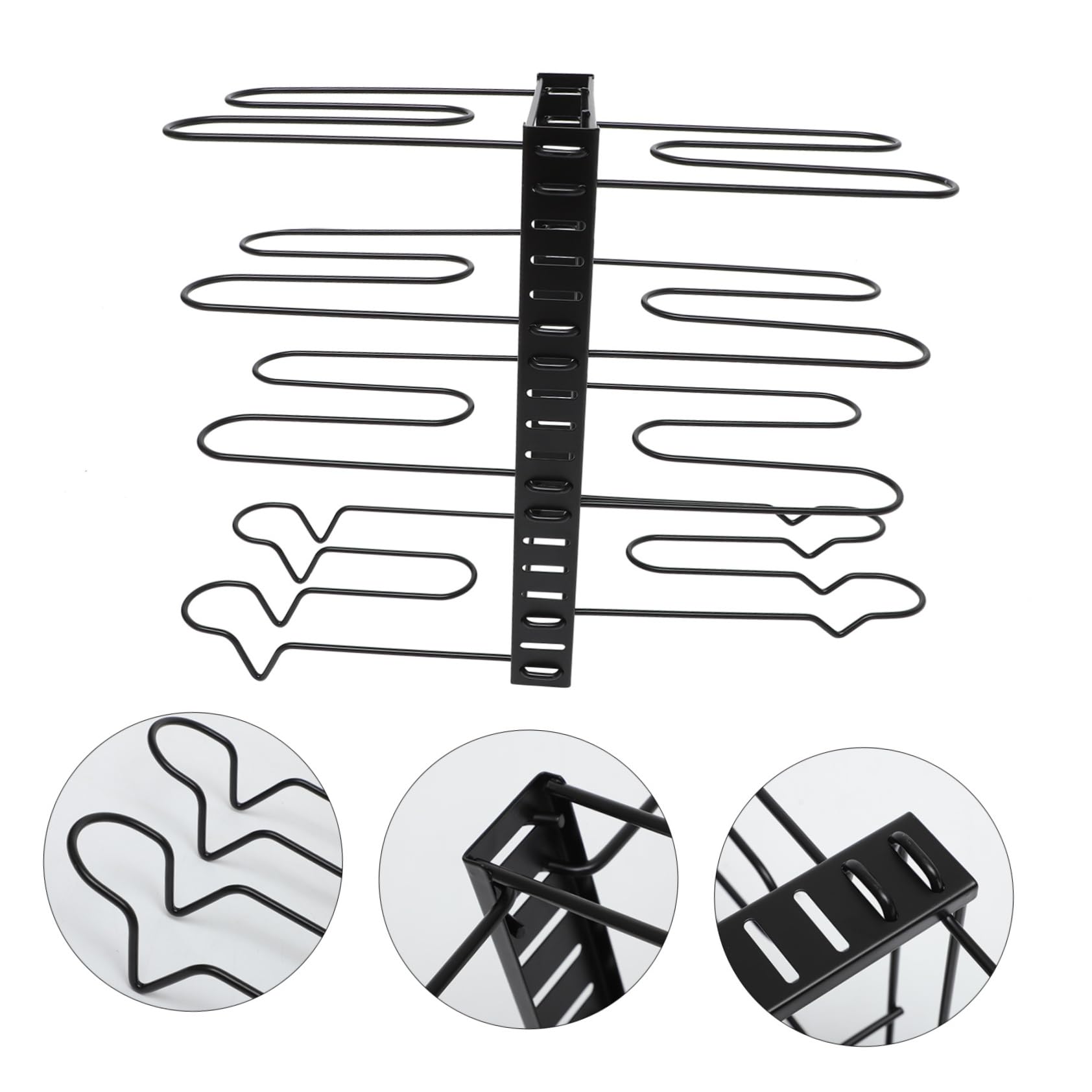 SHOWERORO Portaoggetti Per Pentole Vassoio Per Cucina Set Di Ripiano Per Coperchi Cucchiai Spatole Organizzazione Cucina Ferro