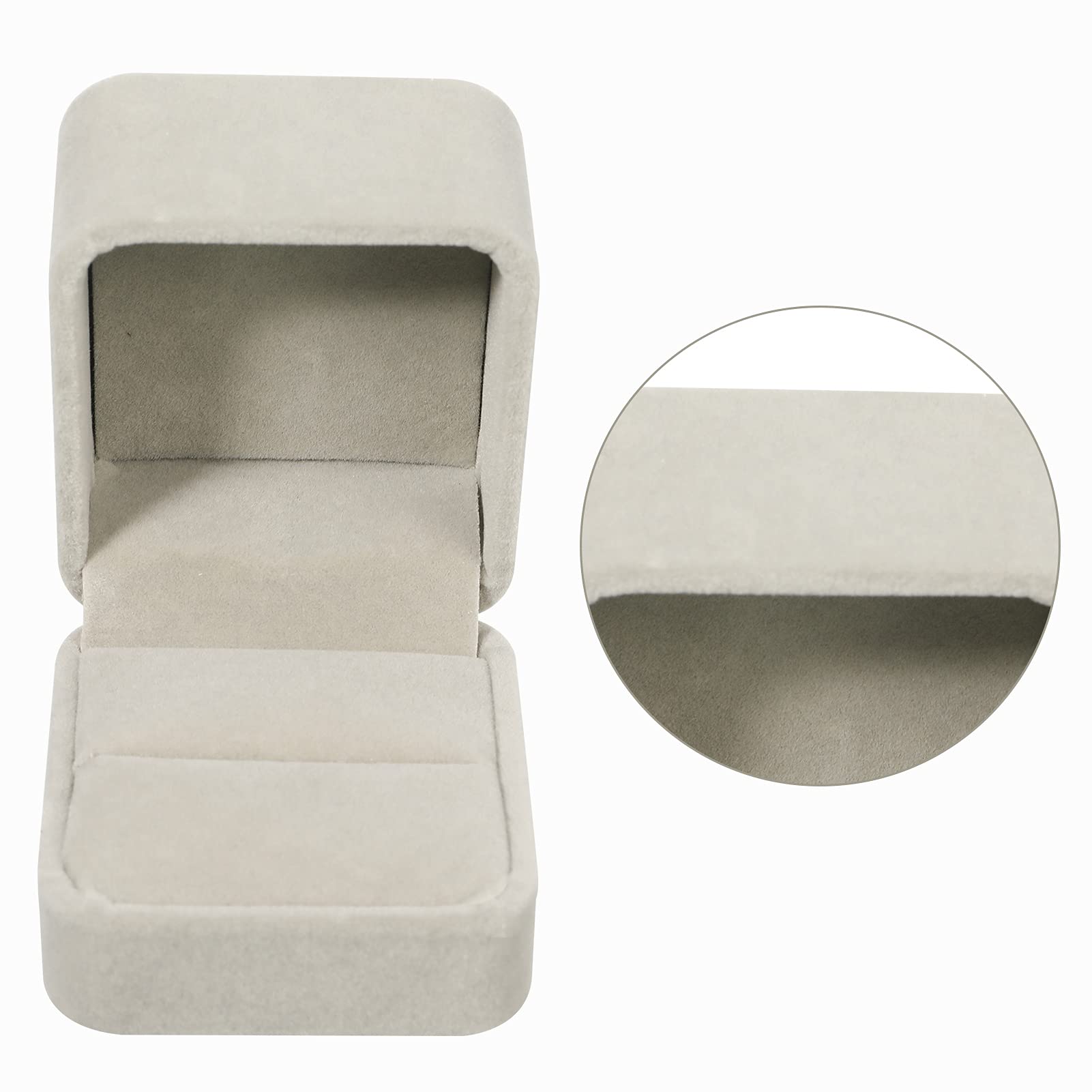 Samt Ring Box 2er Set - Elegante Schmuckbox Für Verlobung & Hochzeit