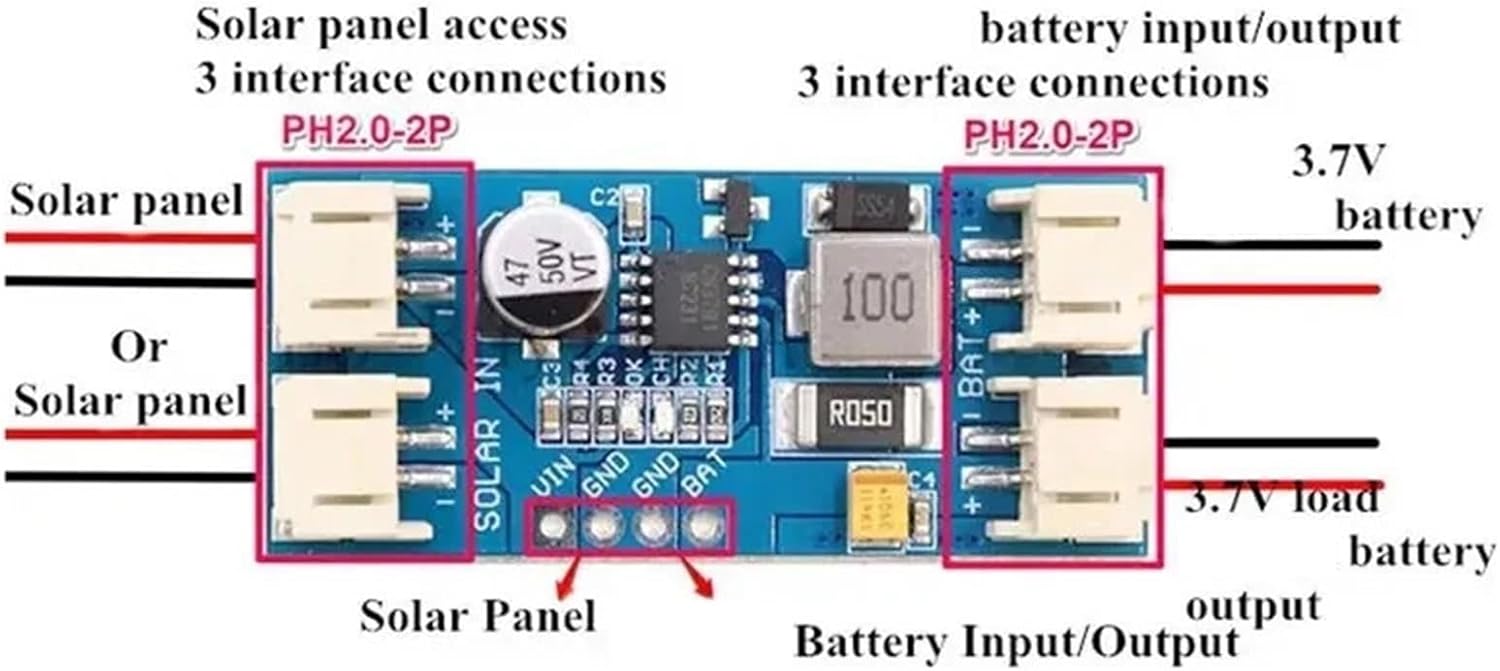 Board Charger, 5PCS Mini Solar Battery Charging Charger Board CN3791 CN3065 Panel Regulator Controller Module PCB Protection(CN3791-6V)