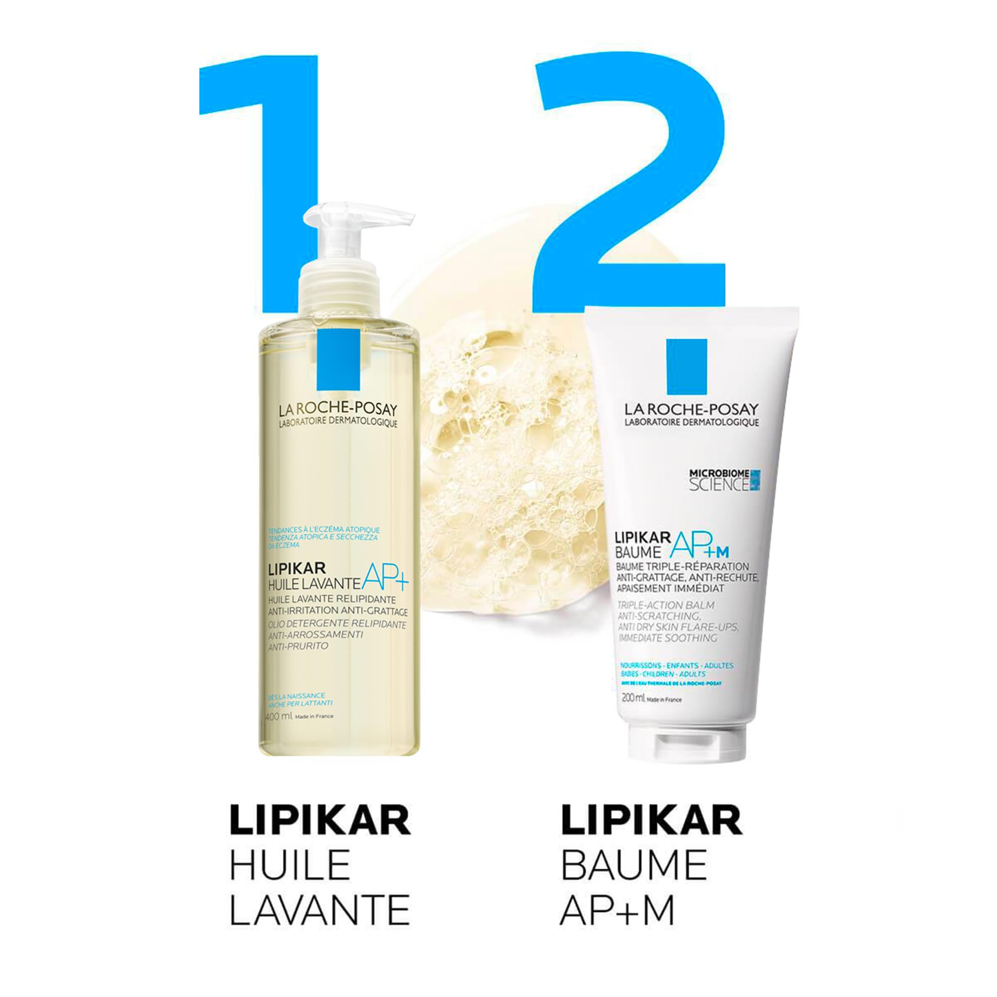 La Roche-Posay Lipikar Olio Detergente AP+ Refill Pack, Ricarica Olio Doccia, Per Pelli Sensibili, Anti-Arrossamento, Ultra-Idratante, Con Aqua Posae Filiformis, Burro di Karité, Niacinamide, 400 ml