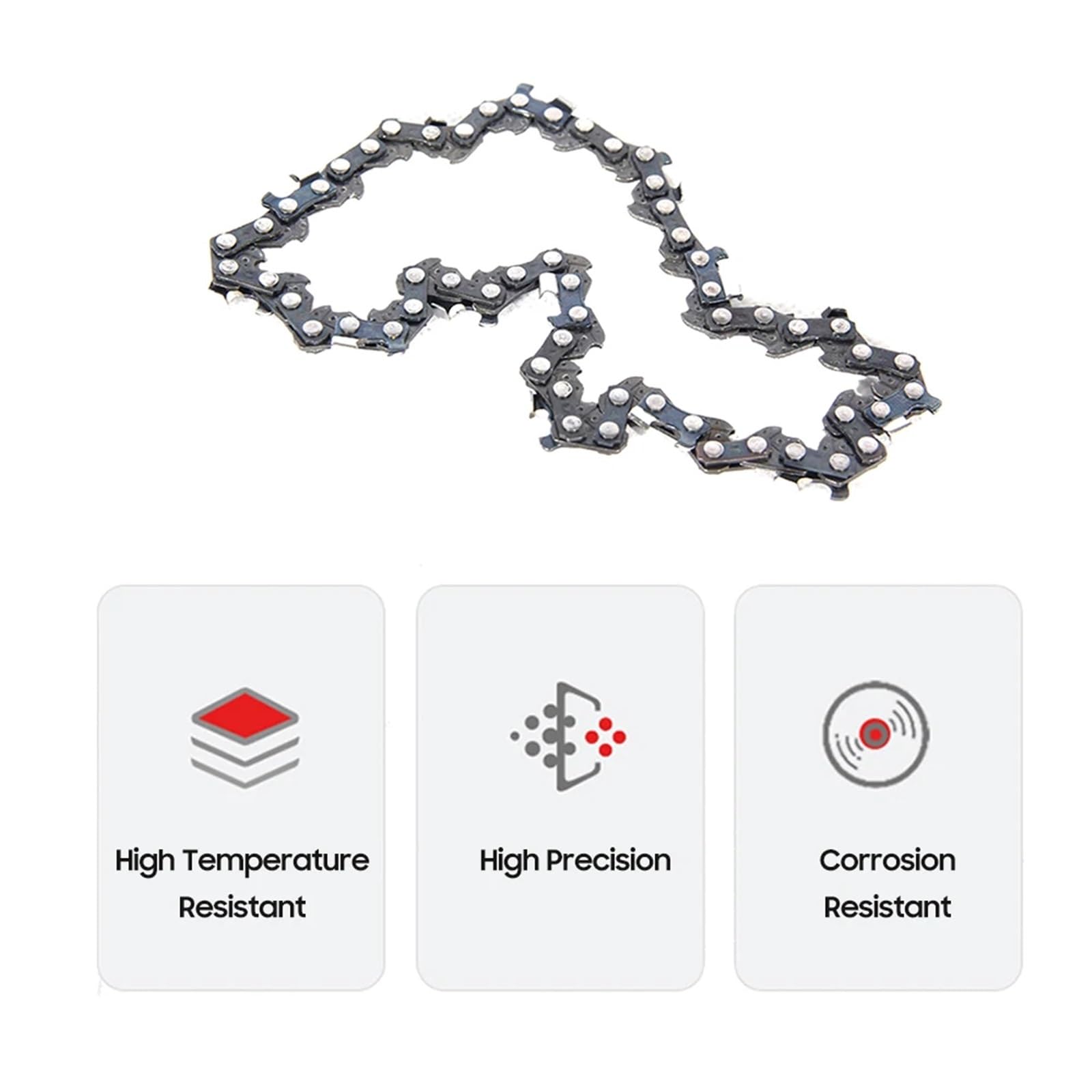 Accesorios para reparación de cadenas de sierra, Catena for motosega elettrica mini da 8 pollici, passo 1/4", 0,043", 45DL, semi-scalpello, confezione 2(8inch Set 3)