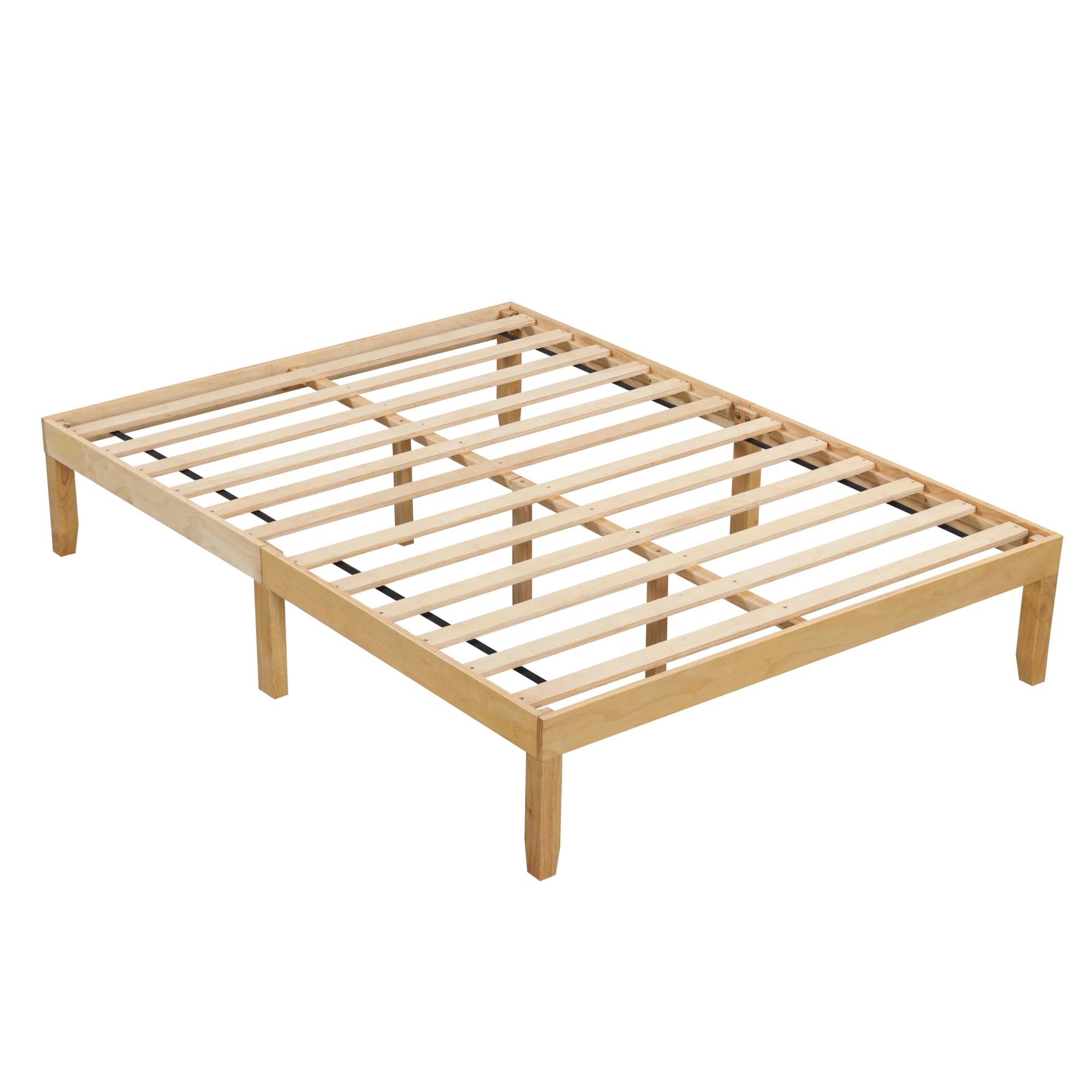 Photo 1 of KOMFOTT Full Size Wood Platform Bed Frame - Natural