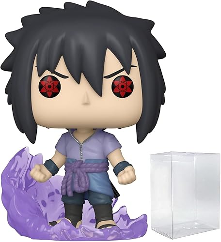 POP Naruto Shippuden - Figura de vinilo Funko de Sasuke Uchina (First Susanoo) (incluye funda protectora de caja compatible), multicolor, 3.75