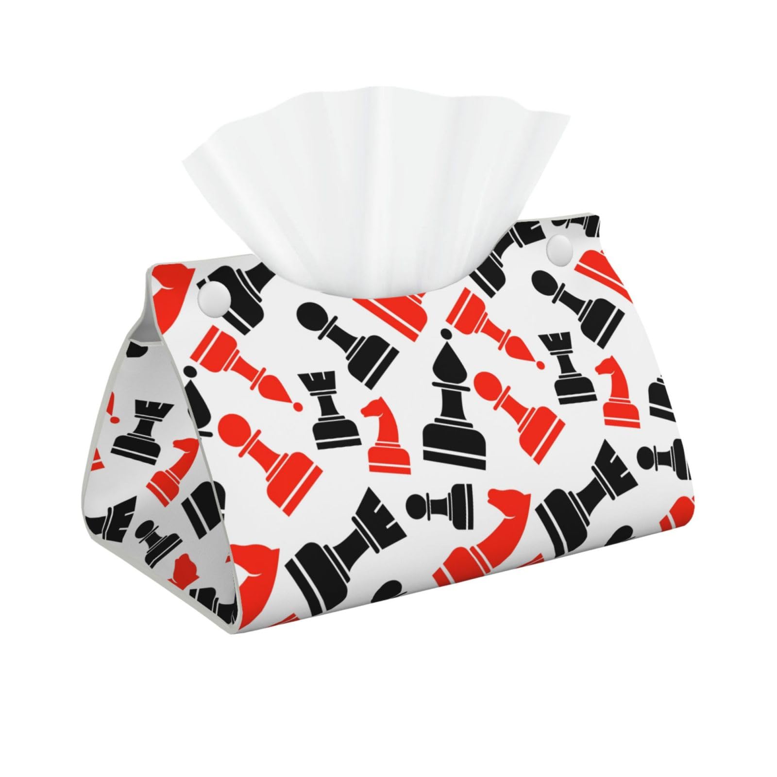 Chess Pattern Print Long Tissue Box Cover Tissue Dispenser Box For Living Room, Office, Car, Bathroom