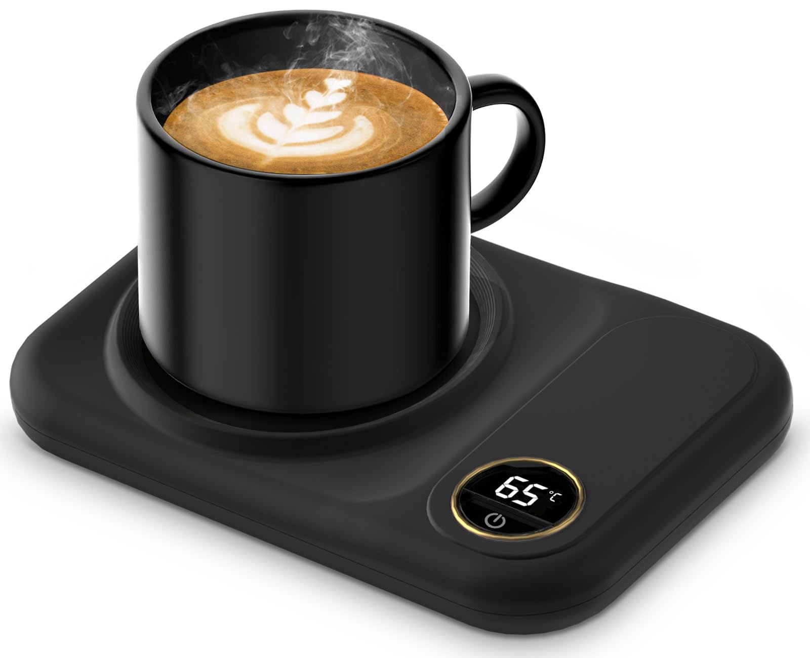 Zonopy USB Elektrischer Kaffeewärmer Kaffetasse Warmhaltend, 3 Temperaturstufen 45°C / 55°C / 65°C – USB-Elektrogetränkewärmer für Kaffee