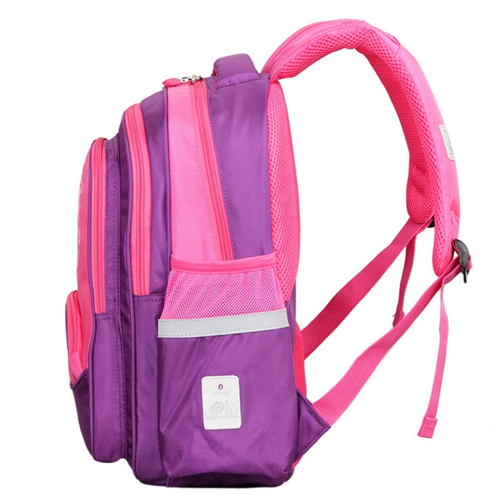 Kinderrucksäcke Primärer Handtasche Rucksack Mädchen Grundschulkinder Wasserdichte Lichtreisetasche Drucken für Schule & Reisen