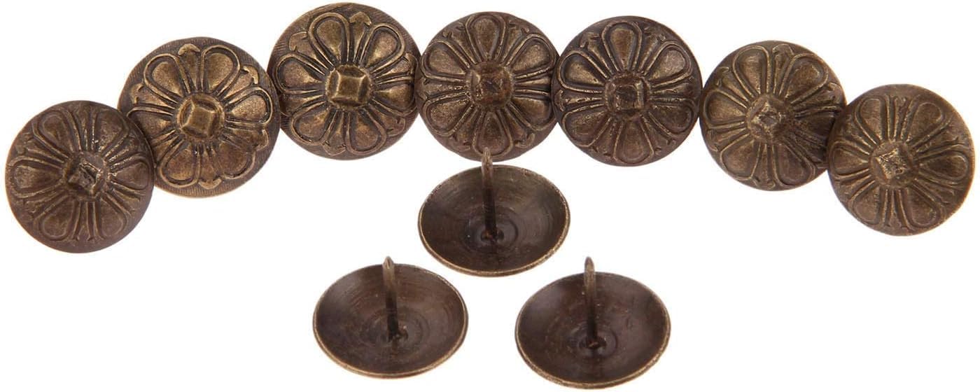 Tachuelas de tapicería, Tachuelas Decorativas for tapicería de uñas, Flores Antiguas, joyería, Puerta de Caja de Madera, sofá, Muebles, Tachuela, Pasador de 19x15mm, 20 Uds.
