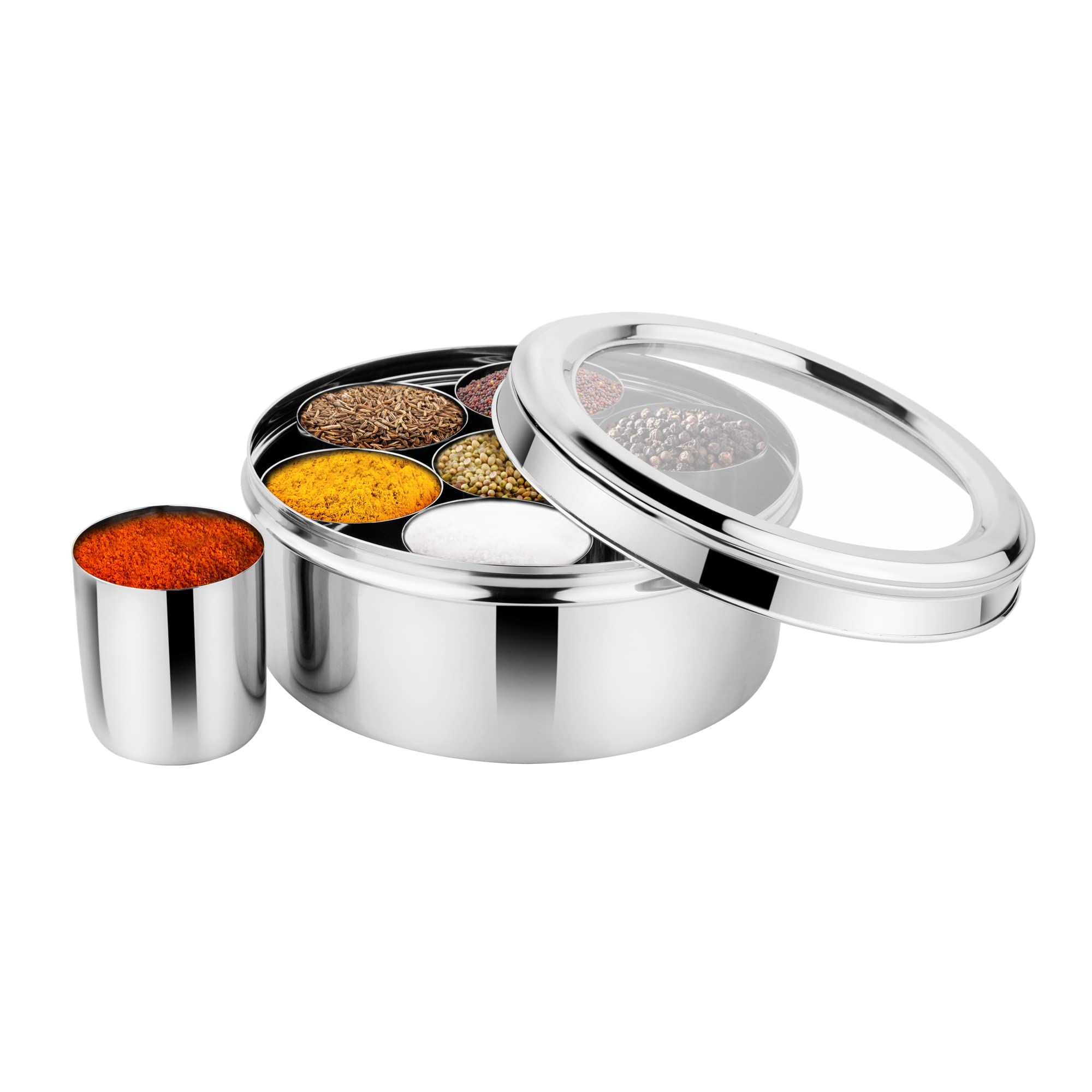Buy Prabha Stainless Steel Jumbo Spice Box Masala Box Spice Box Masala