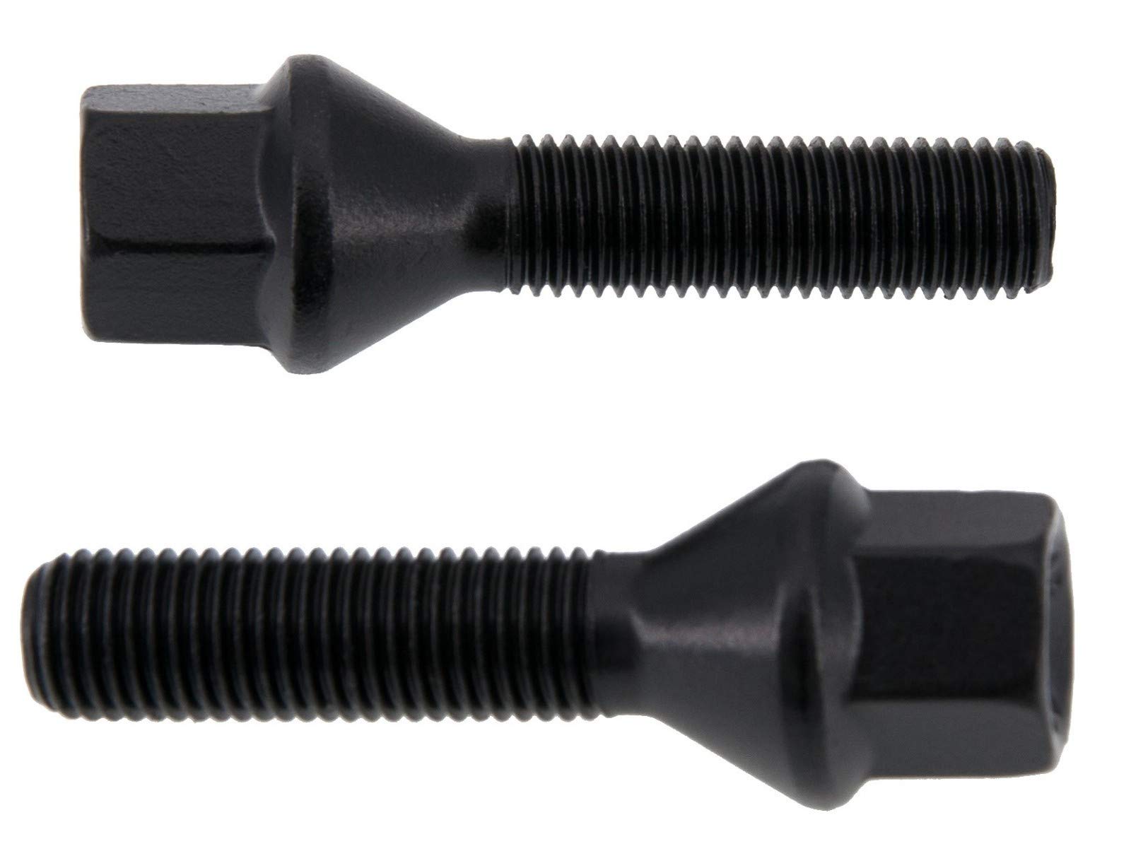 Levando Radschrauben Set 8 Stück - M12x1,25 55mm Schwarz SW17