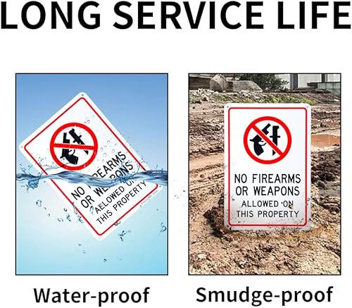 Miniatura 4 de Paquete de 2 letreros reflectantes de aluminio de 10 x 7 pulgadas, sin óxido, protección UV y resistente a la intemperie