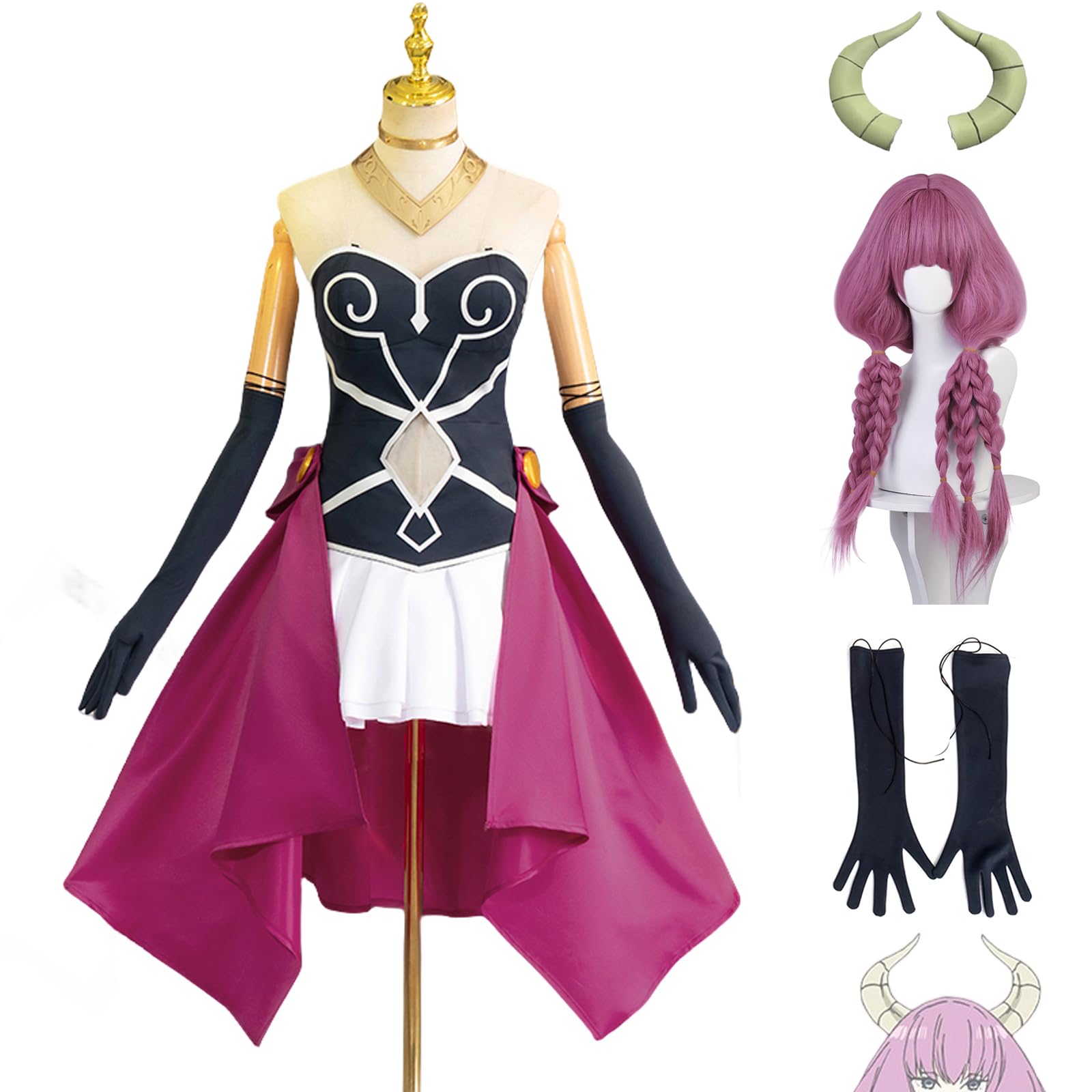 Amazon | [Acosdary] 葬送のフリーレン 周辺 アウラ コスプレ衣装 