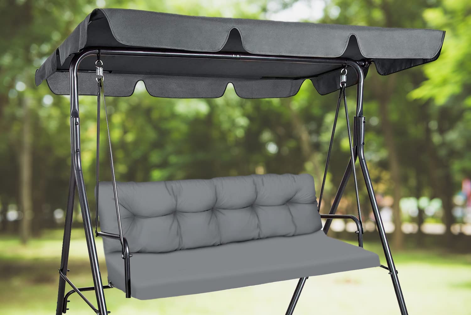 Cuscino per panca da giardino, impermeabile, 100x50x50 cm, per mobili da giardino, per pallet, per esterni e patio, con schienale Glatt Flax [133
