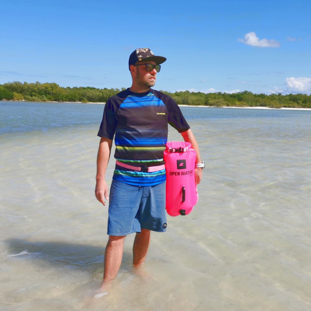 OpenWater Open Water Buoy 28L Pink, Boot di Sicurezza Unisex Adulto, Rosa, XL